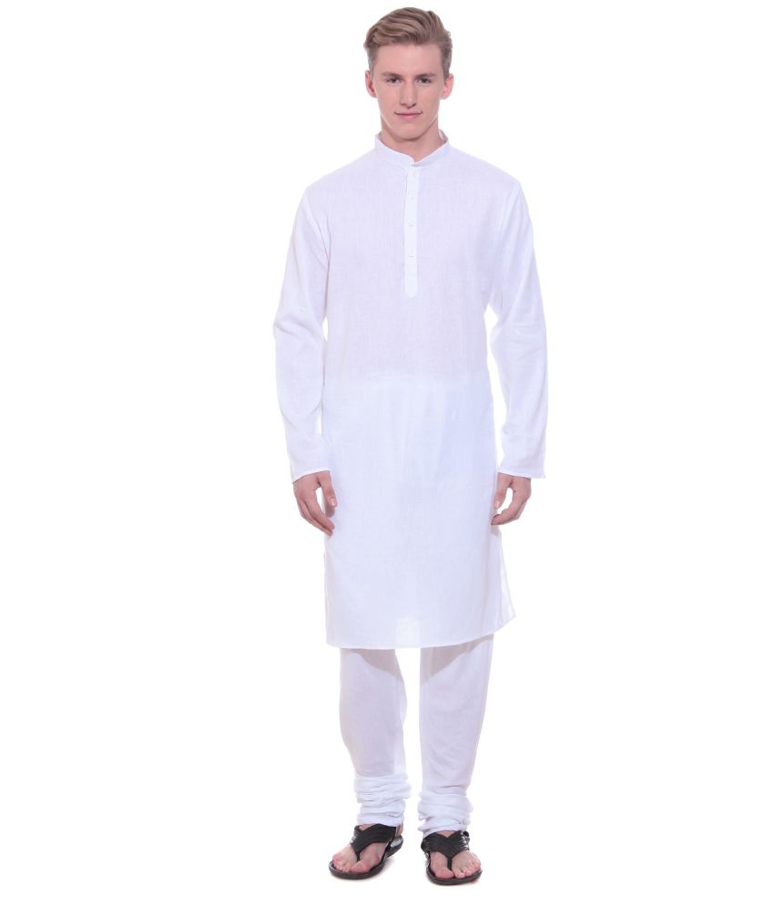 footwear with white kurta pajama