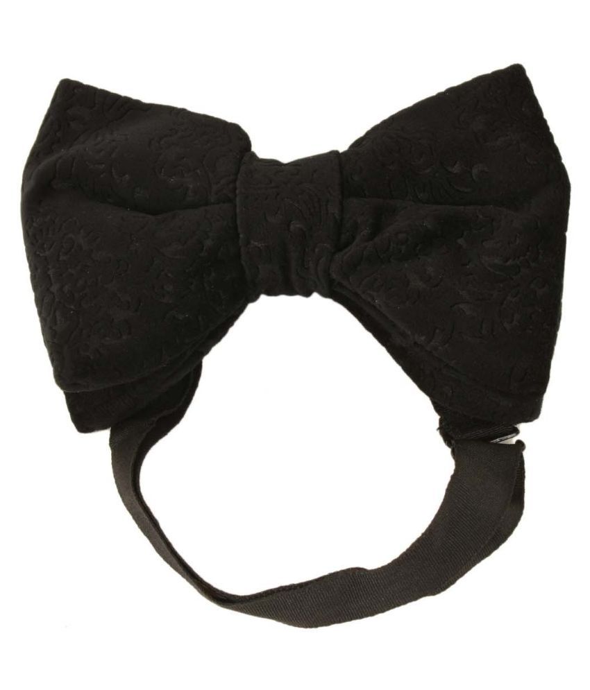 Tiekart Black Silk Bow Tie Buy Online at Low Price in India Snapdeal