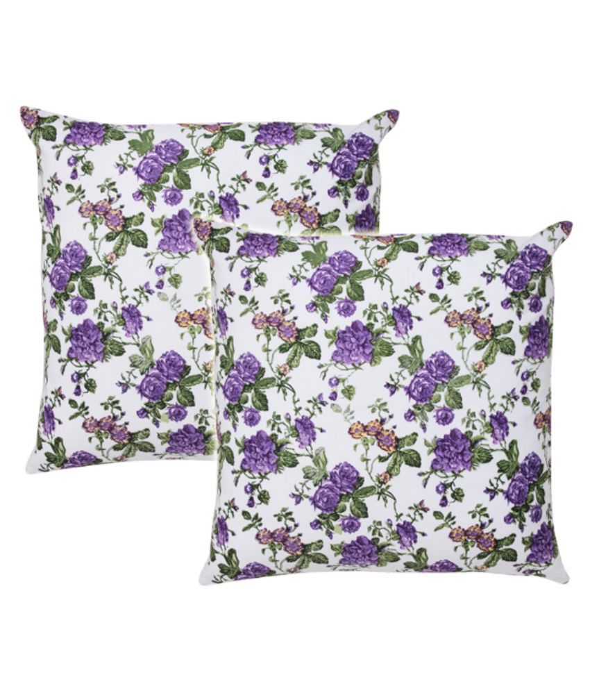    			Zubix Multicolor Cotton Cushion Covers - Set Of 2