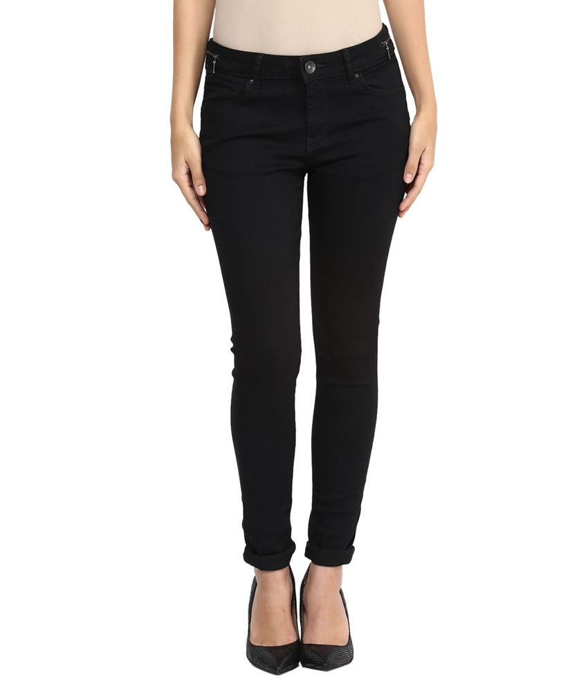 SF Jeans By Pantaloons Black Push Up Fit Jeans - Buy SF Jeans By ...