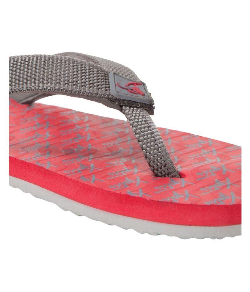 gray flip flops