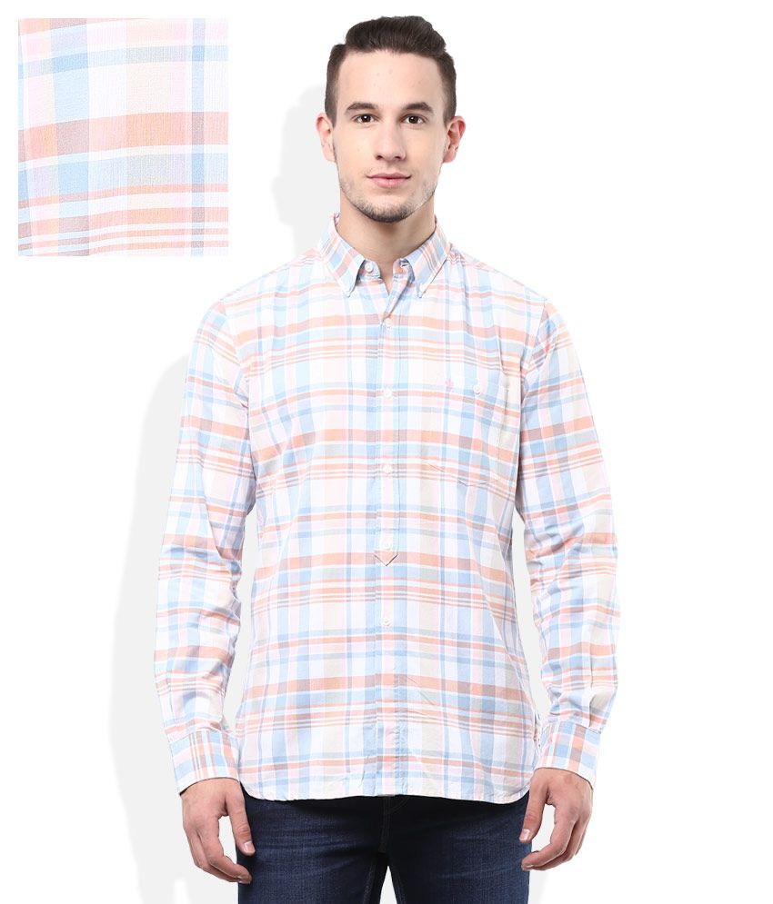 multi color checks shirt