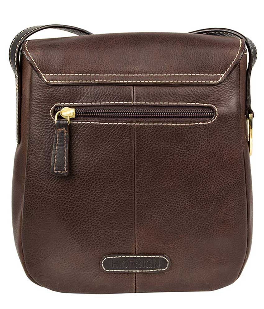 Hidesign Topaz 03 Brown Leather Ladies Sling Bag - Buy Hidesign Topaz ...