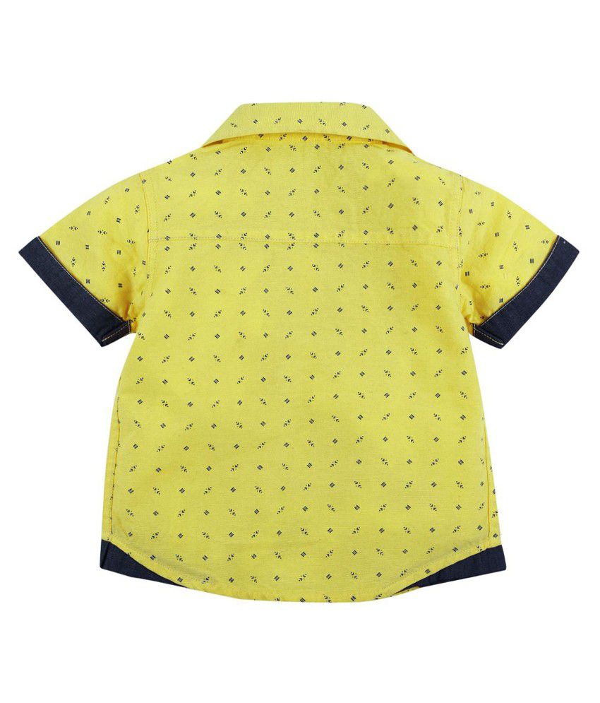 Fisher Price Apparel Cotton Shirts For Baby Boys Yellow (6-12 Months ...