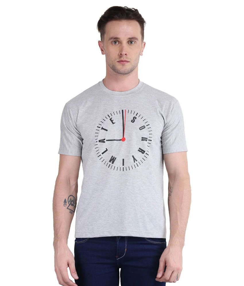     			British Terminal Grey Round T Shirt