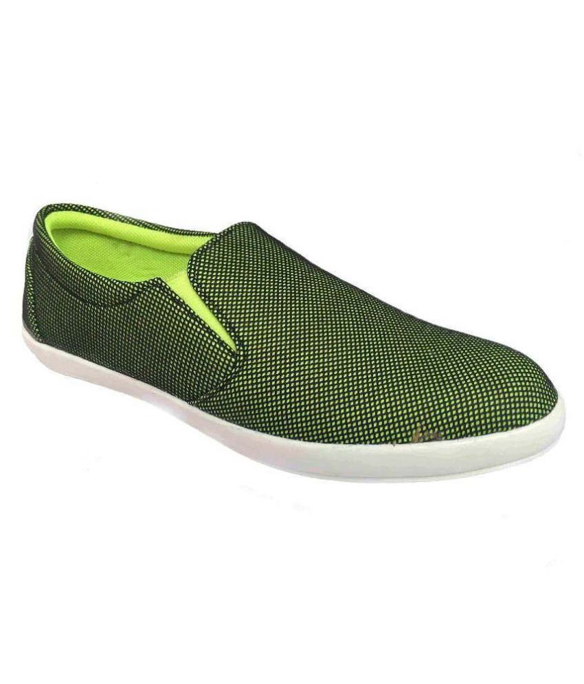 Casual Green Canvas Shoes - Buy Casual Green Canvas Shoes Online at ...