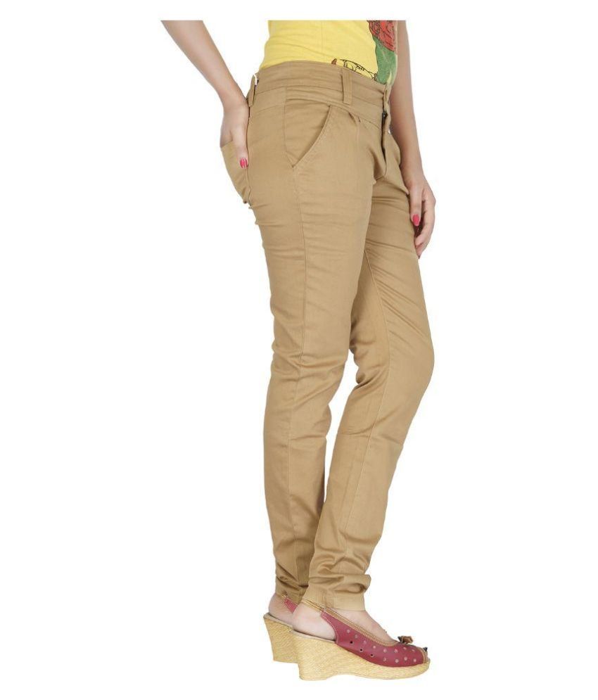 Buy Smart Lady Beige Formal Pants Slim Online at Best Prices in India ...