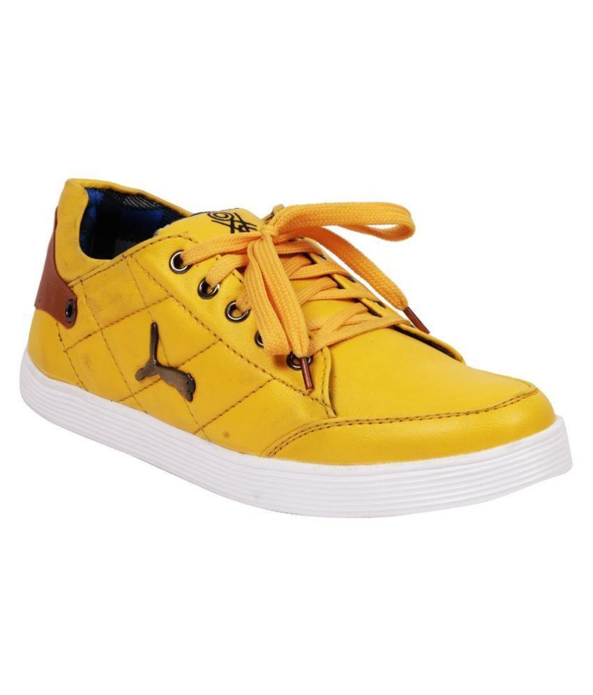 yellow canvas shoes online