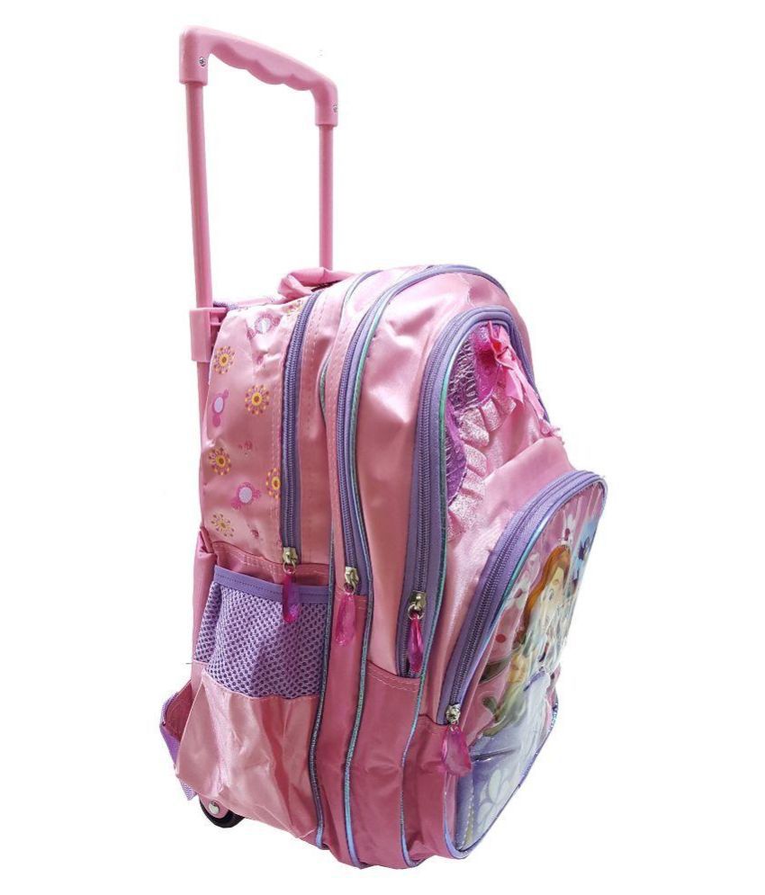 Tasni Multicolour Fabric School Trolley Bag: Buy Online at Best Price ...
