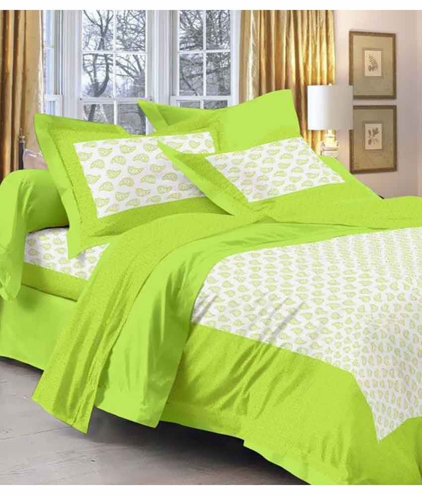     			Uniqchoice Cotton 1 Bedsheet with 2 Pillow Covers ( x )