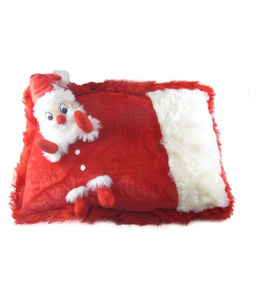     			Tickles White & Red Chrishmas Santa Claus Cushion Stuffed Soft Plush Toy (Color: Red 1 Size: 35 cm)