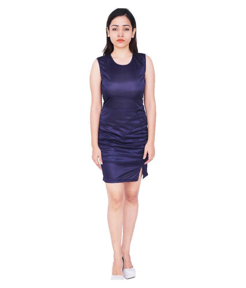 Satin bodycon dress india Clearance