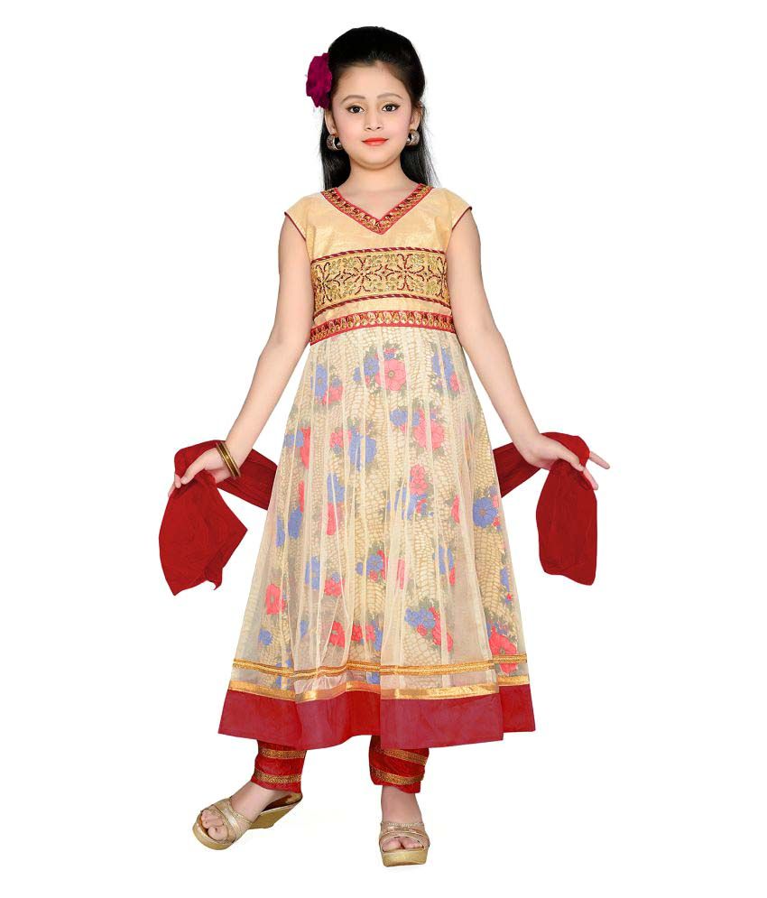 multicolour anarkali suit