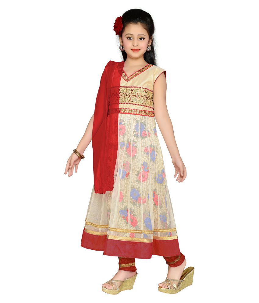 multicolour anarkali suit