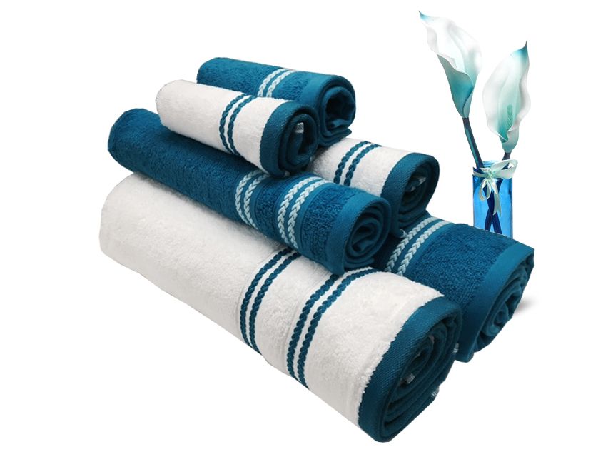 Spaces Set of 6 Towel Set Multi Bath+Hand+Face Towel Set Buy Spaces
