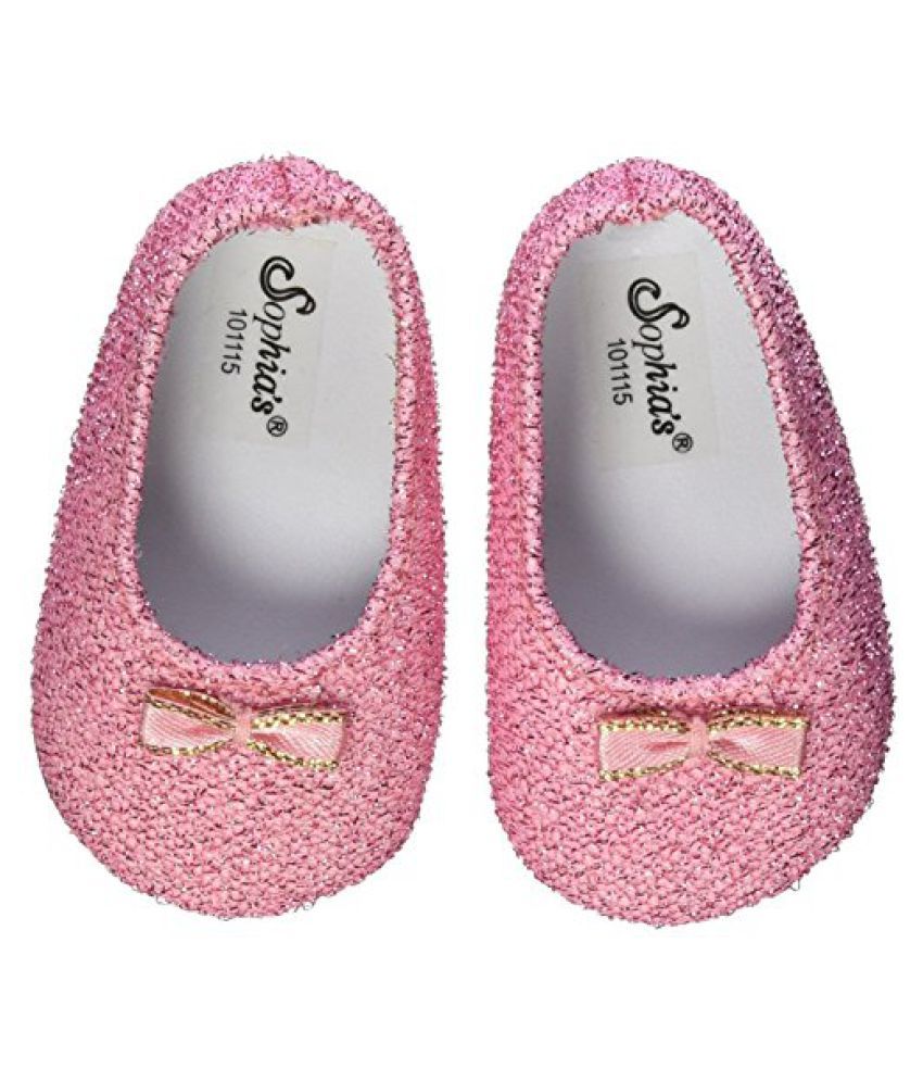 Light Pink Glitter Shoes, Fits 18" American Girl Dolls, Doll
