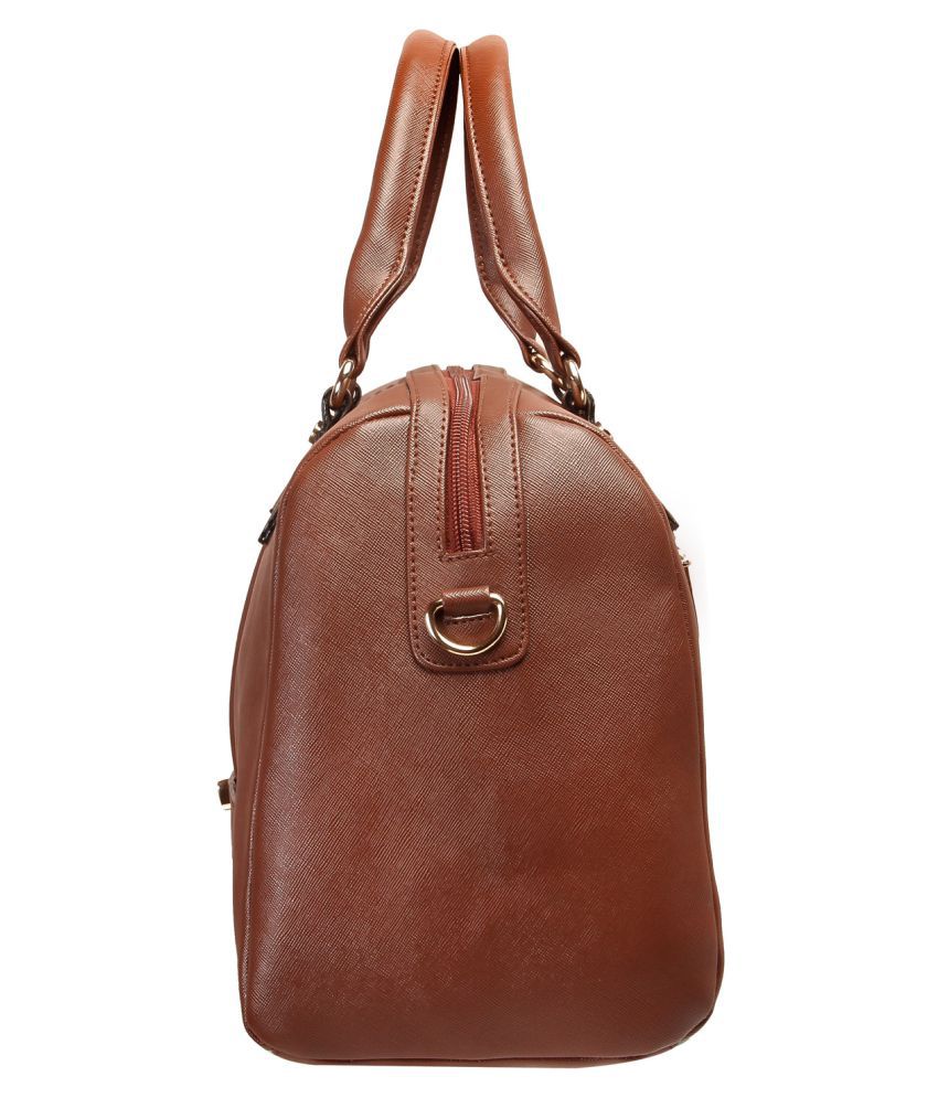 LEVISE LONDON Brown Faux Leather Handheld - Buy LEVISE LONDON Brown ...
