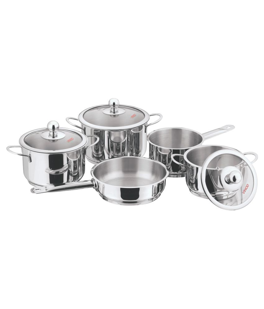 Vinod Tuscany Induction Friendly 5 Piece Cookware Set