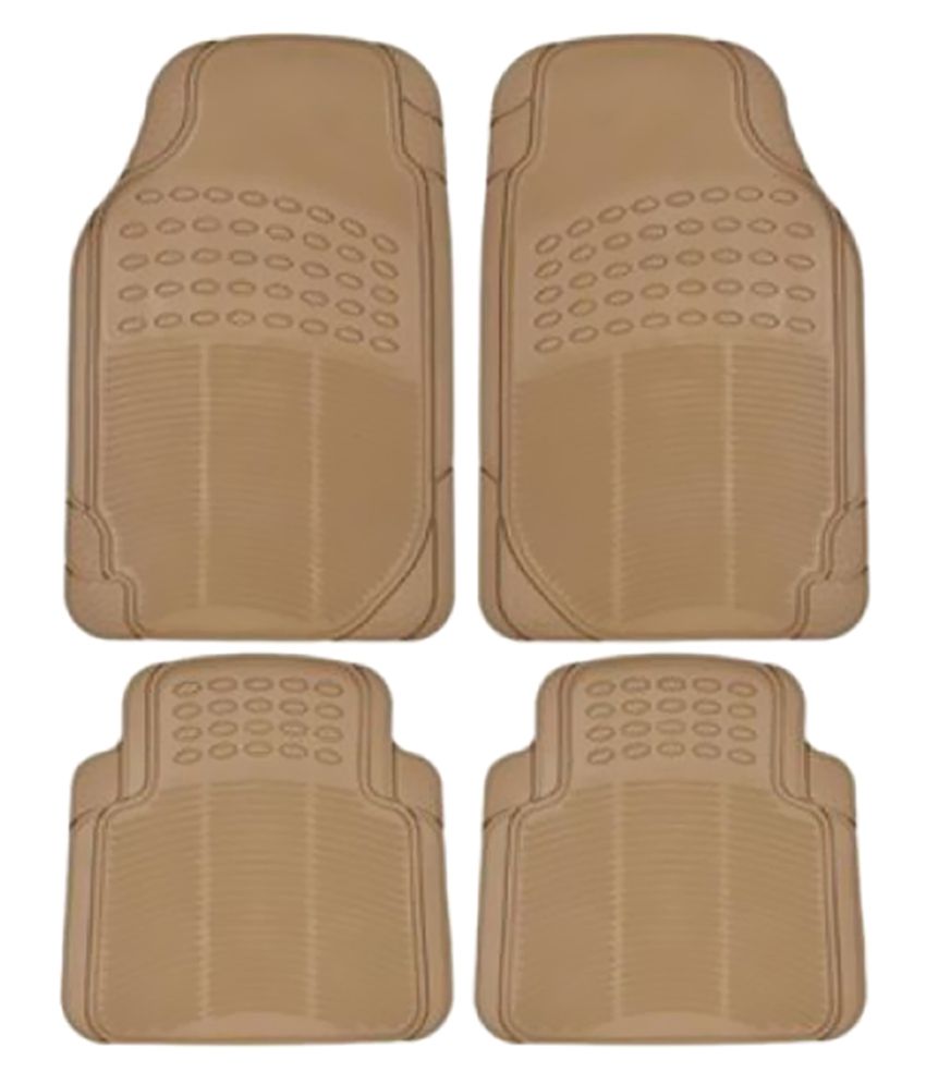 Carsaaz Beige Car Floor Mat 4 Piece Buy Carsaaz Beige Car Floor Mat