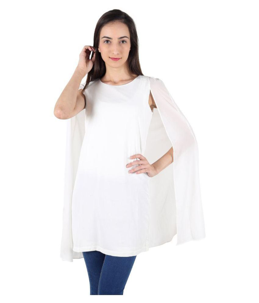 white georgette shirt