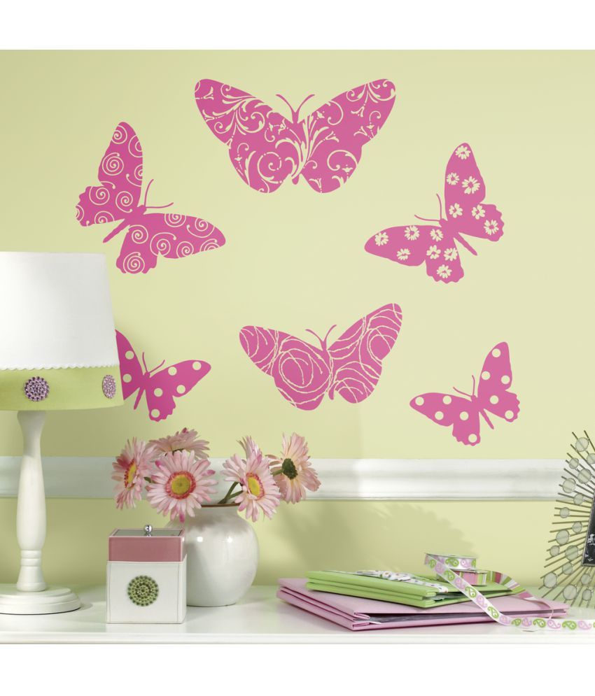 Asian Paints Flocked Butterfly Giant Vinyl Wall Stickers Buy Asian
