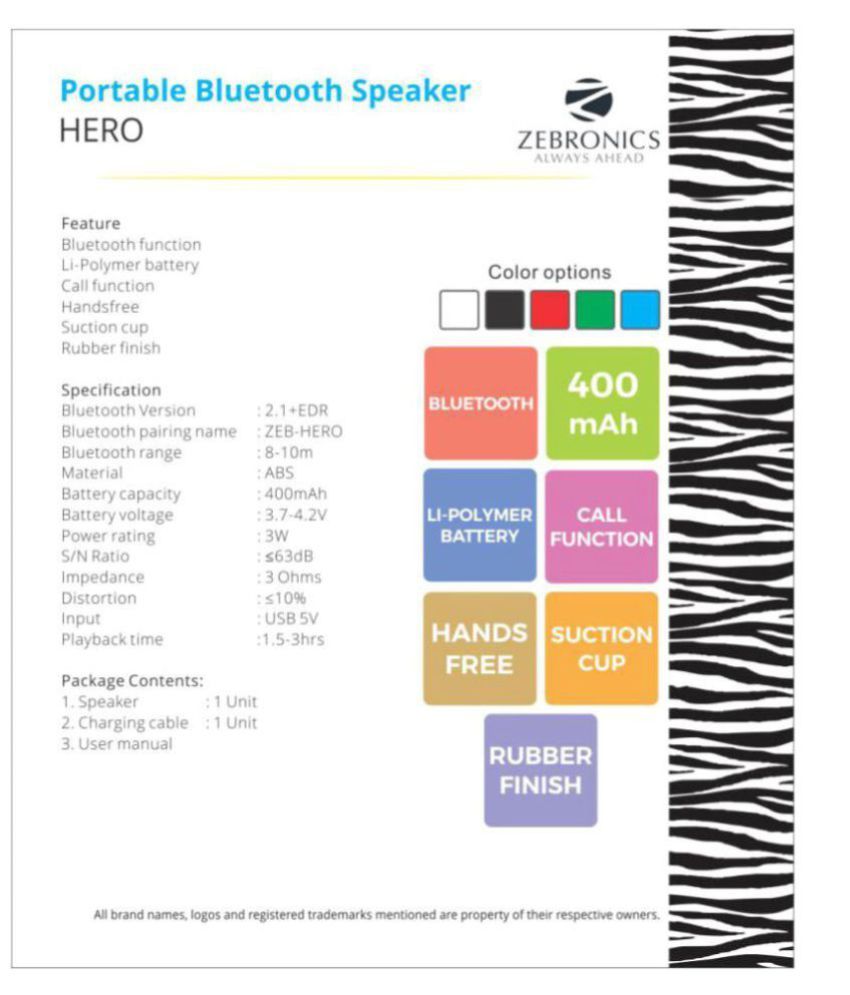 zeb hero bt speaker