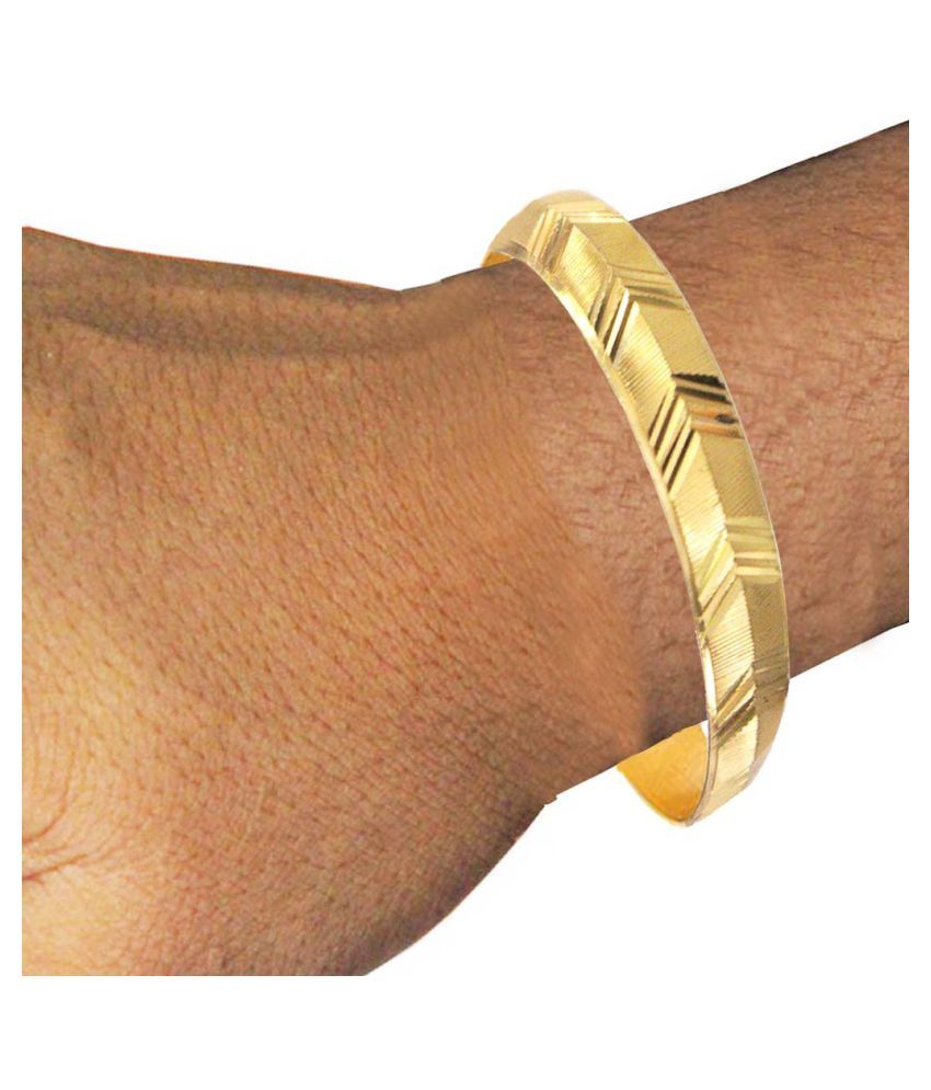 Mens Jewell Gold Sikh Punjabi Sardar Fashion Kada Buy Online at Low