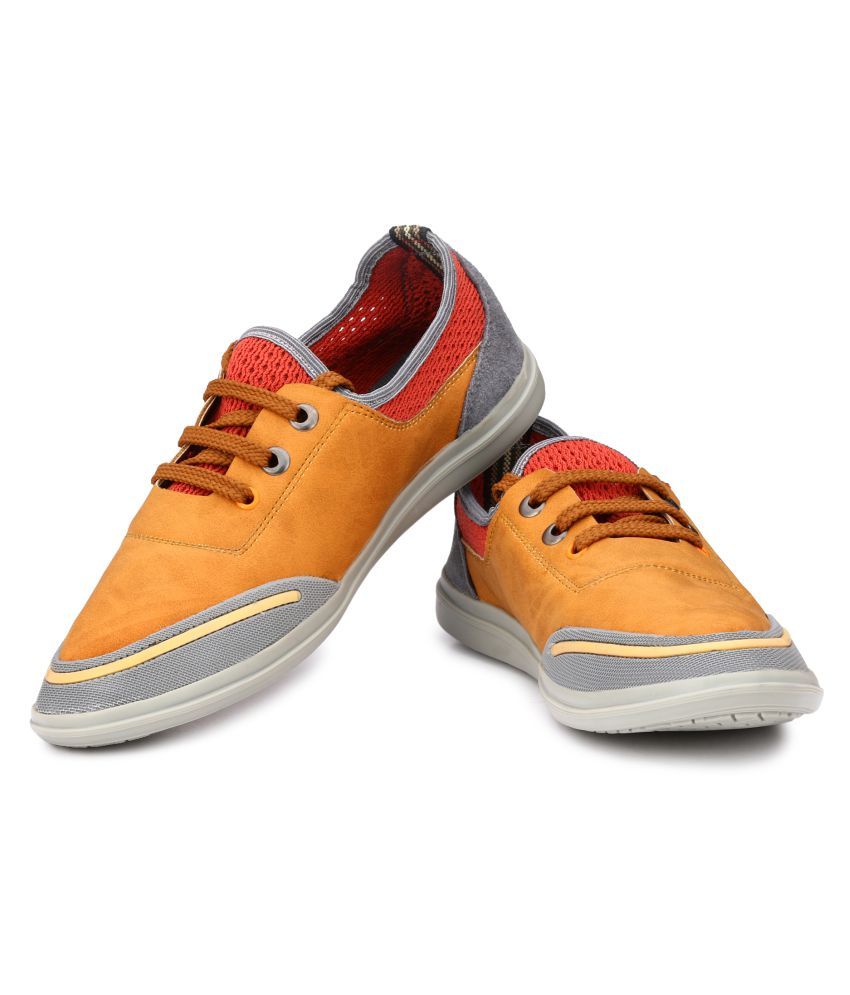 El Paso Sneakers Yellow Casual Shoes Buy El Paso Sneakers Yellow