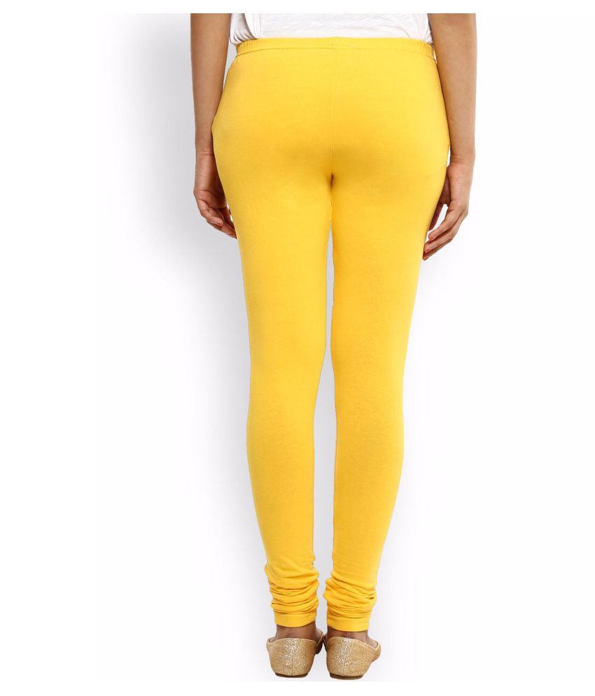 Amirag Yellow Cotton Single Leggings Price in India Buy Amirag Yellow