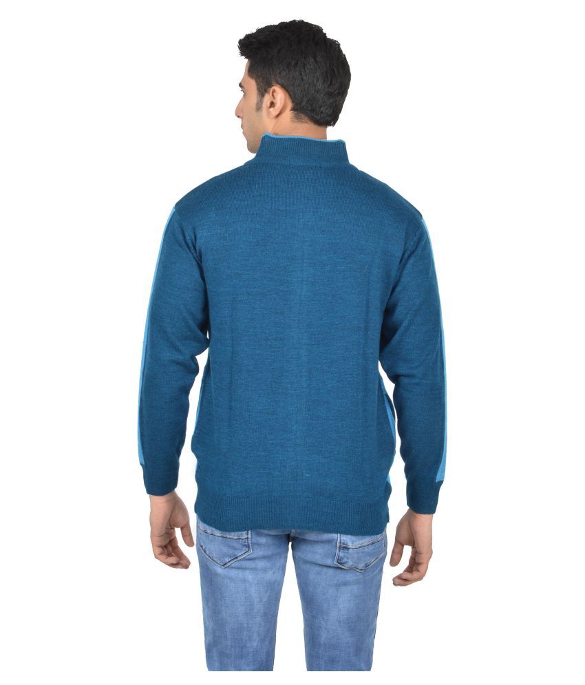 turquoise mens sweater