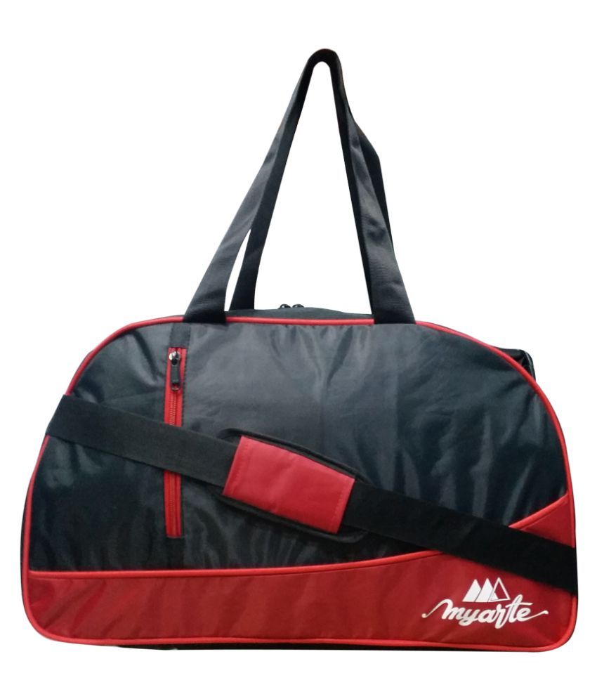 Myarte Black Printed Duffle Bag Buy Myarte Black Printed Duffle Bag