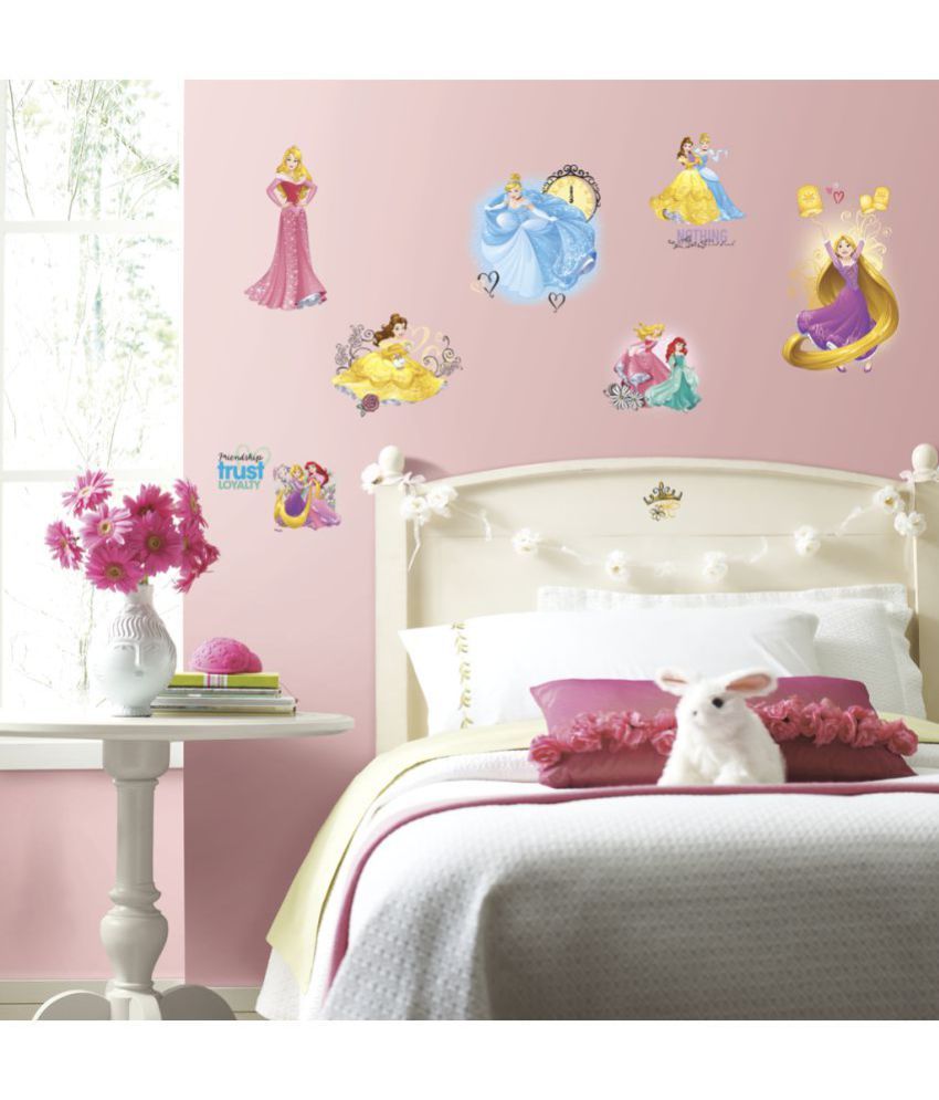 Asian Paints Disney Princess Friendship Adventures Vinyl Wall Stickers