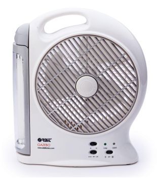 orbit gazebo rechargeable fan with light