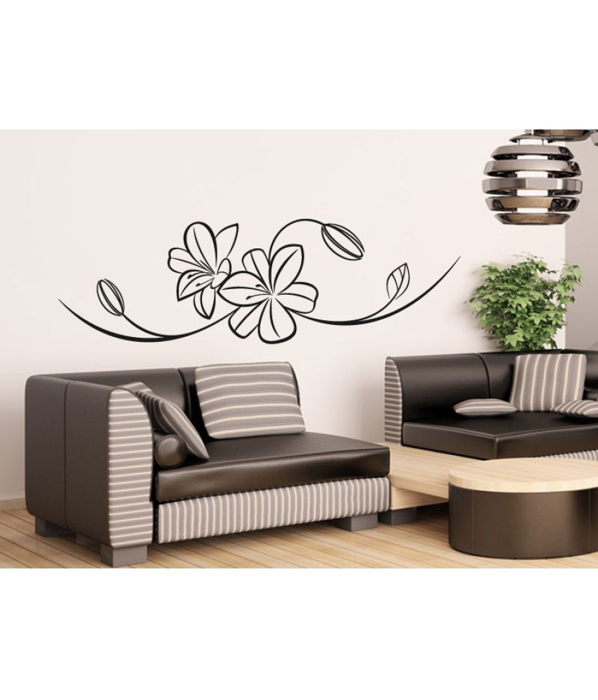     			Decor Villa Flower Vinyl Wall Stickers