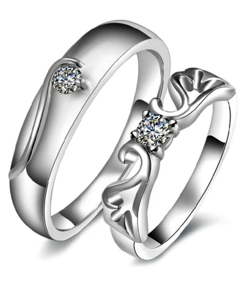 silver couple rings in grt with price