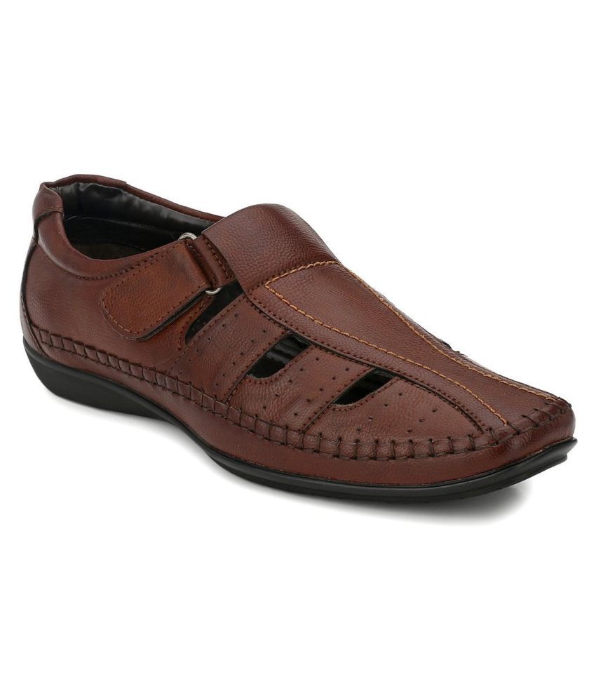 El Paso Brown Sandals - Buy El Paso Brown Sandals Online at Best Prices ...
