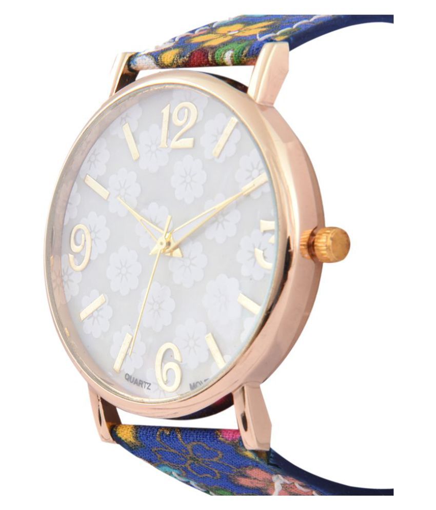 3wish Blue Analog Fabric Watch Price in India Buy 3wish Blue Analog