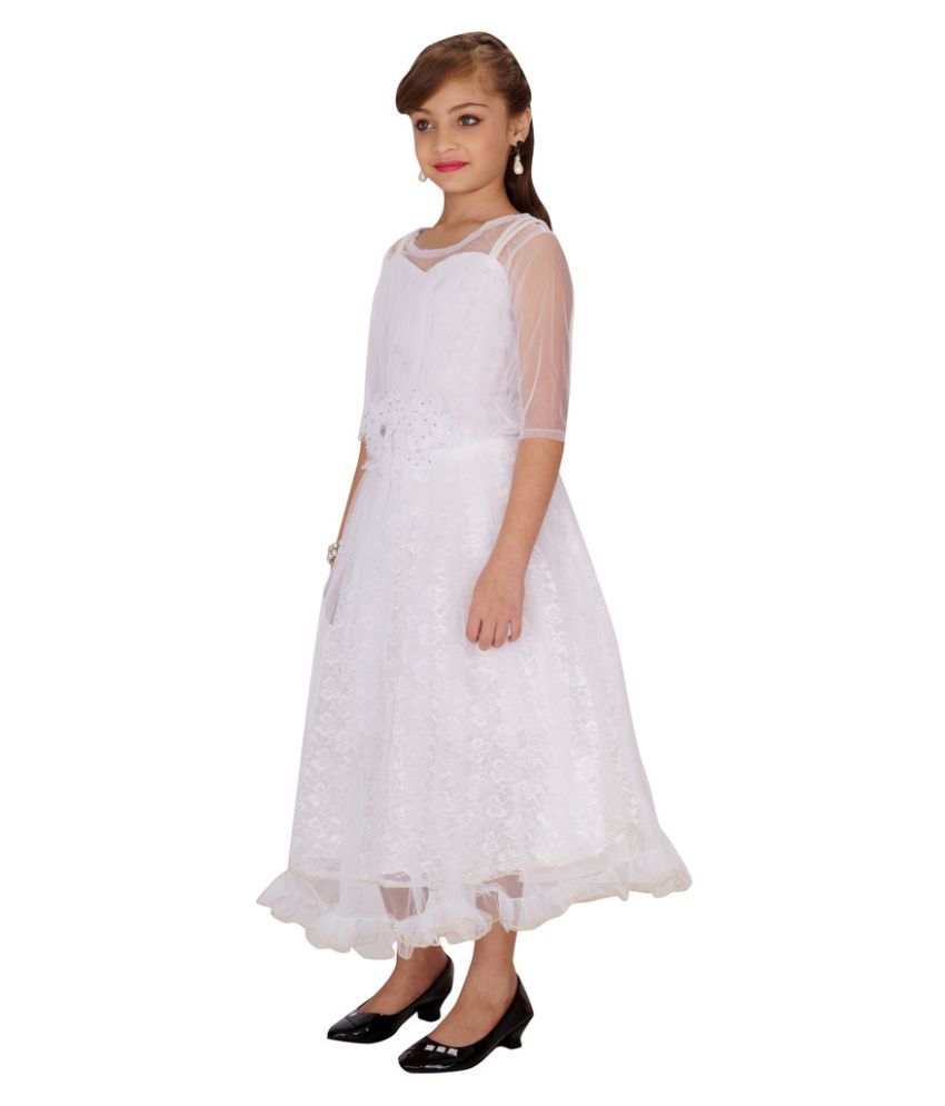 Be 13 White Net Dress Buy Be 13 White Net Dress Online at Low Price