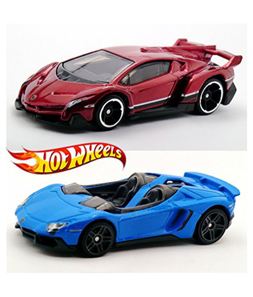 Lamborghini Hot Wheels Set Blue Aventador J & Red Veneno Set 2 cars HW  Workshop Garage 2015 #189 & # - Buy Lamborghini Hot Wheels Set Blue  Aventador J & Red Veneno