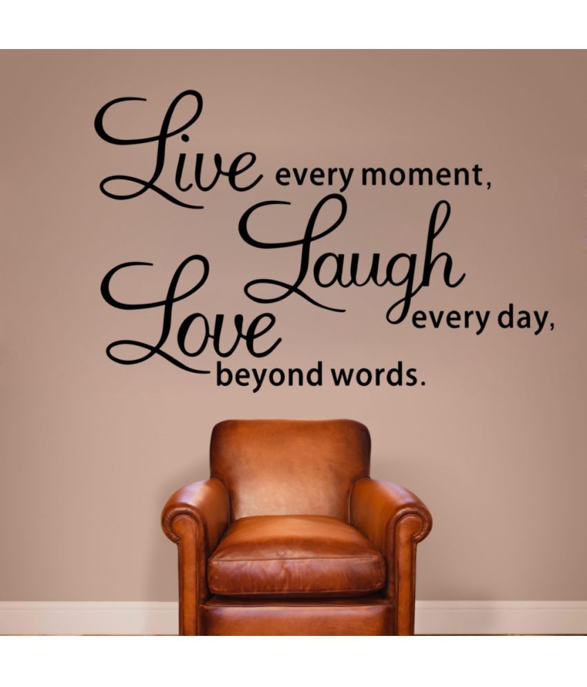     			Decor Villa Live Every Moment Vinyl Wall Stickers