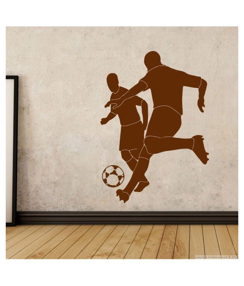     			Decor Villa Two footbal players Vinyl Wall Stickers