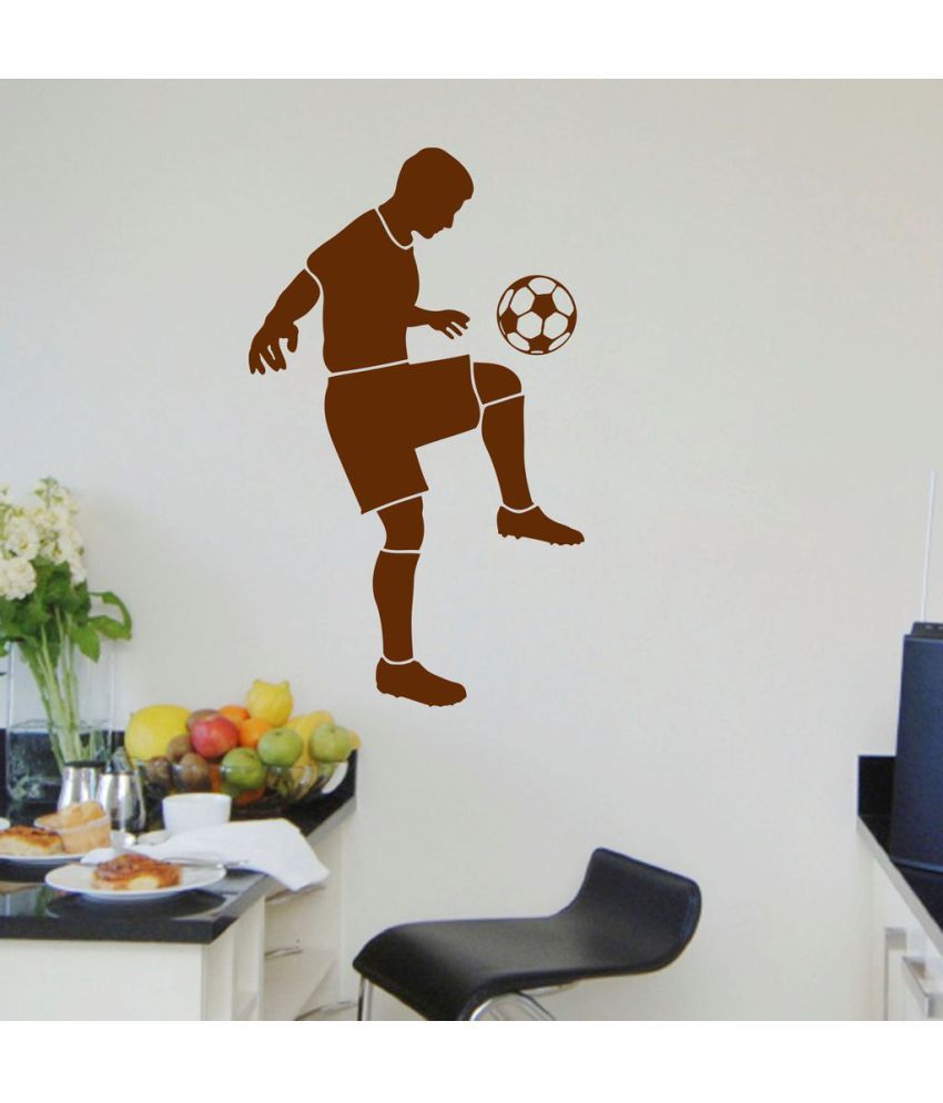     			Decor Villa Football Player Playing Vinyl Wall Stickers