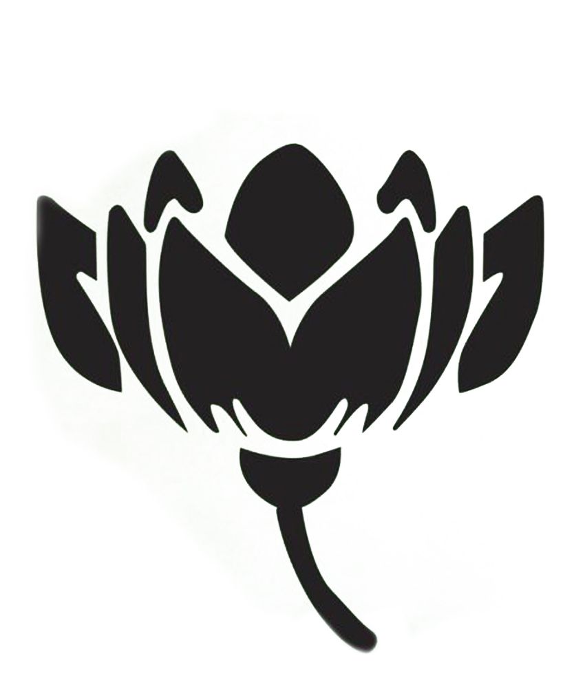     			Decor Villa Lotus Flower Vinyl Wall Stickers