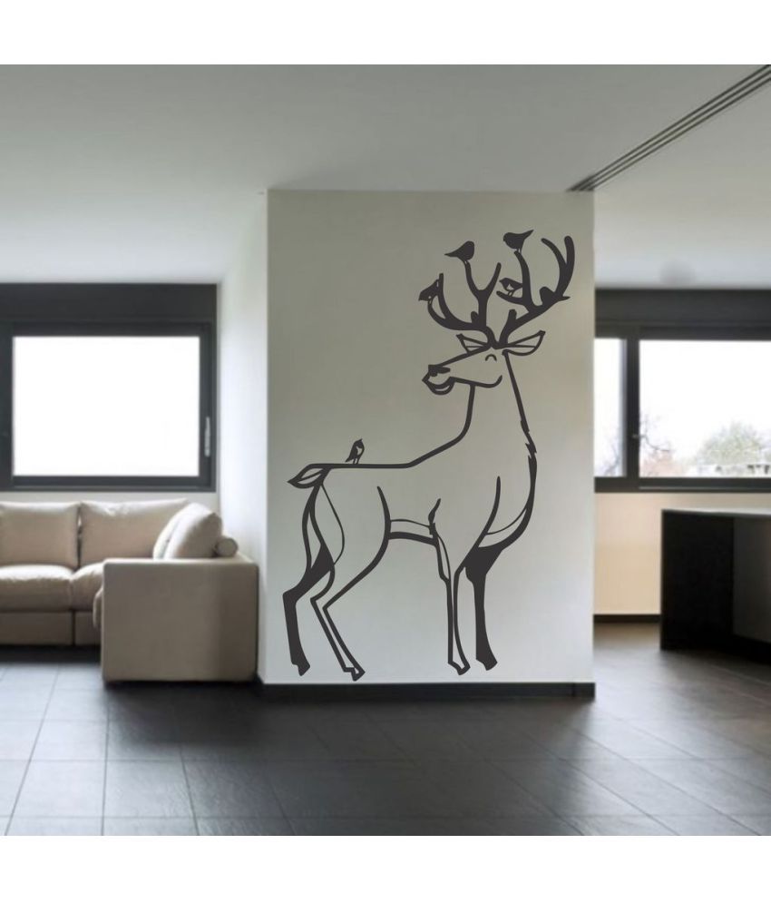     			Decor Villa Deer With Birds Vinyl Wall Stickers