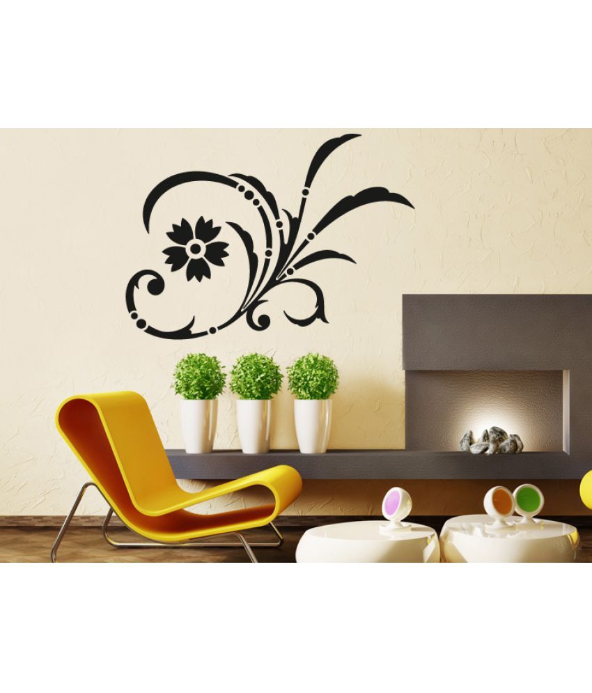     			Decor Villa Lotus flower leef Vinyl Wall Stickers