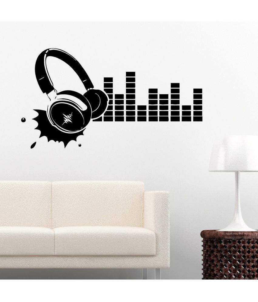     			Decor Villa Music Sound Wave Vinyl Wall Stickers