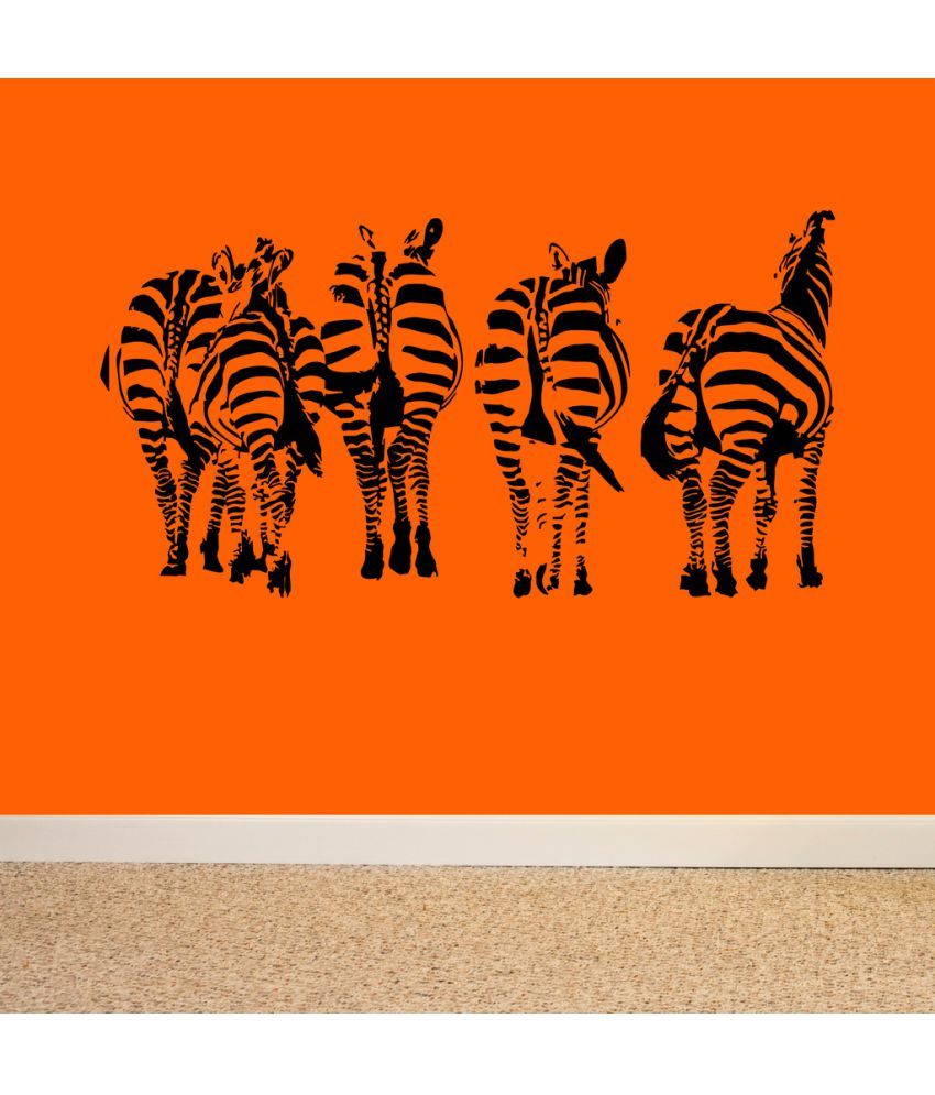     			Decor Villa Zebra Back Side Vinyl Wall Stickers