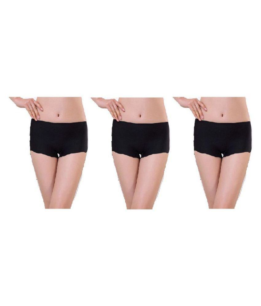 Buy Black Pearl Nylon Tie Side Panties Pack Of 3 Onl