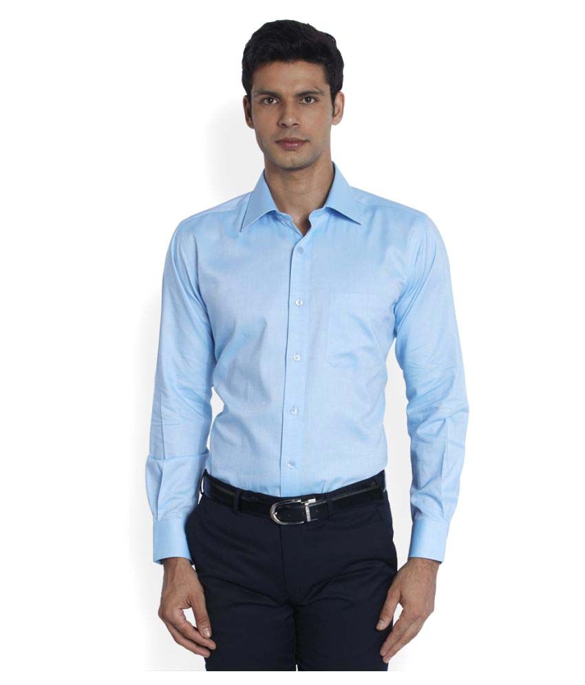 Raymond Blue Formal Regular Fit Shirt - Buy Raymond Blue Formal Regular ...