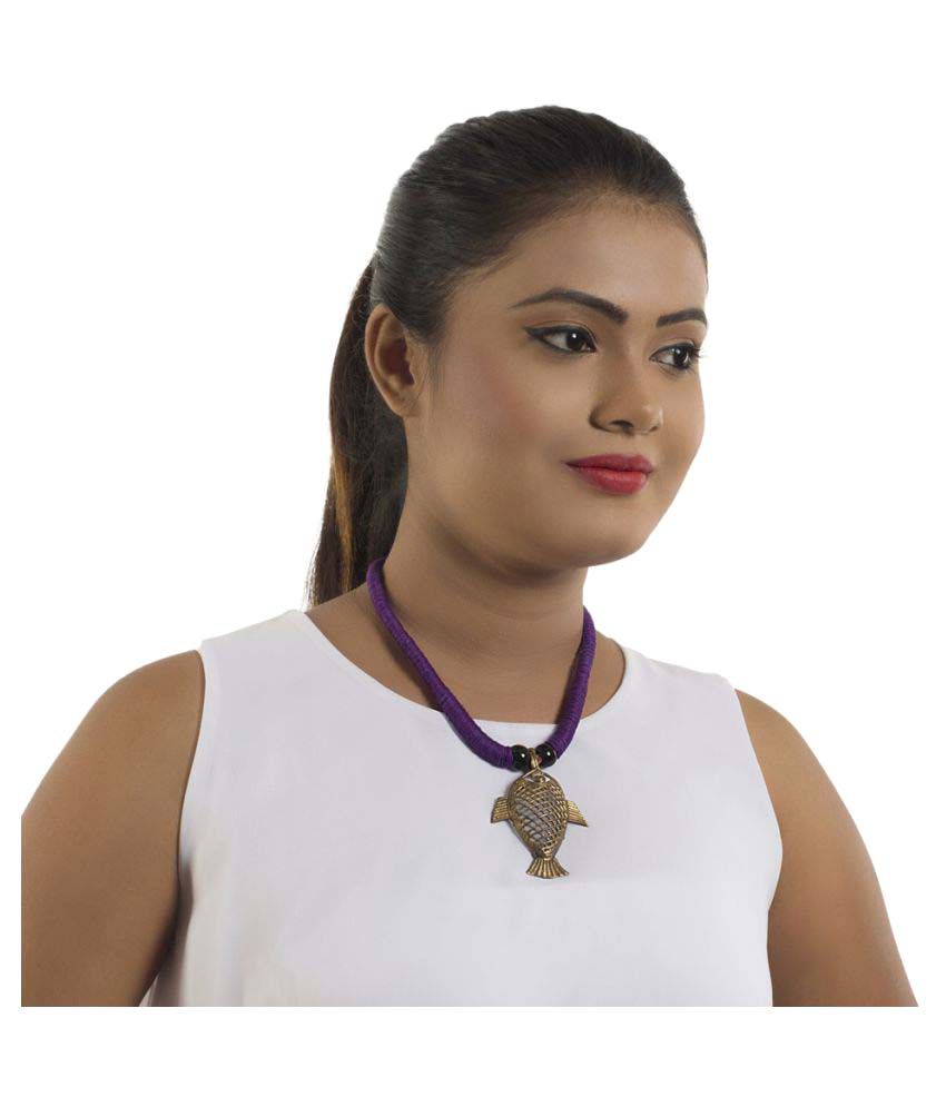 More Bangla Purple Necklace - Buy More Bangla Purple Necklace Online at ...